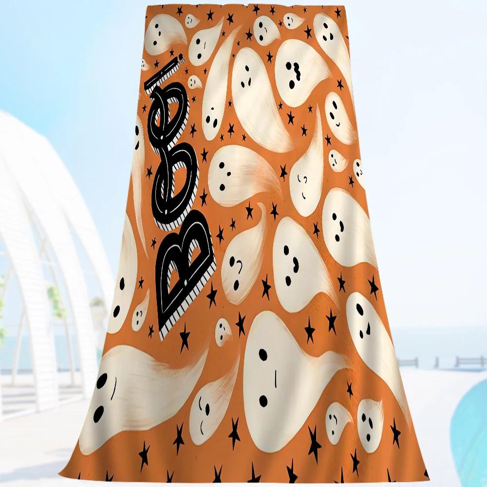 

Halloween Trick Or Treat Anime Beach Swimming Towel Soft Absorbent Washcloth Children s Gifts For Kids Travel Camping Gym W30*H60(CM)