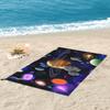 Solar System Space Planets Universe Beach Towel Soft Microfiber Quick Dry Absorbent Quick Towels For Bath