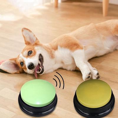 Ripetitore Vocale Pulsante Sonoro Rumorosi Giocattoli per Cani Pulsante Parlante Giocattolo Registratore Pulsanti Risponditori