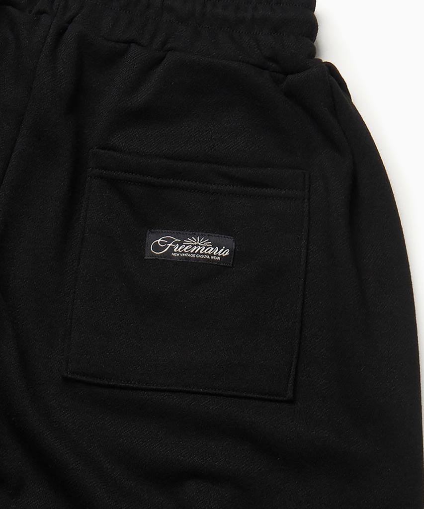 FREEMARIO Double-Pleat Training Pants [Black]