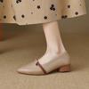 Single shoes women's 2025 new summer retro pointed head shallow mouth grandma shoes soft soles are not tired, one foot pedal flat women's shoes