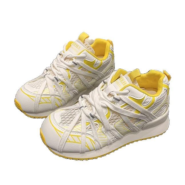 7Cm Inner Height Increase Mesh Breathable Forrest Gump Shoes Women's 2025 Summer New Thick-soled Lightweight Casual Sports Dad Shoes