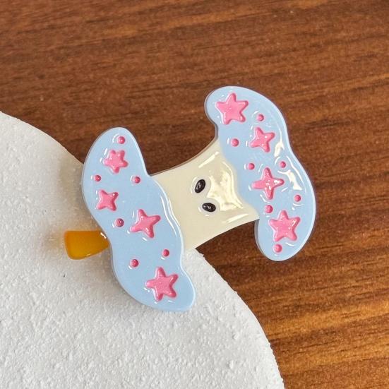 Hairpin Cartoon Style Hair Clip with Stable Grip Durable Acetate Cute Hairpin for Girls Photography Accessories