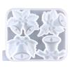 Christmas Combination Bells Keychain Mould Crystal Epoxy Silicone Pendant Mould