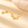 Gold-Plated Heart Pendant Stainless Steel Necklace for Women