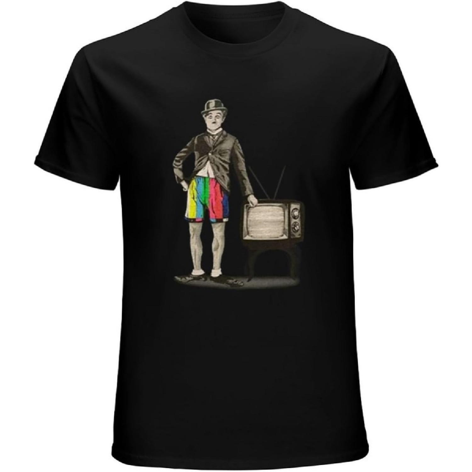 BOLECHANG Charlie Chaplin Mens T-Shirt S