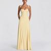 Elegant Ruched Waist Strapless Maxi Dress Women 2026 Slim Fit High-Waisted Solid Color Party Beach Outfit