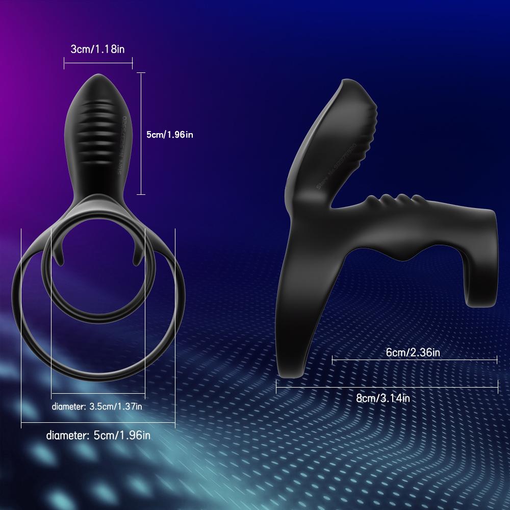 Vibrator Penis Ring Adult Men Delay Ejaculation Cock Chastity Cage Penisring Enlargement For Male Dick Sleeve Couple Sex Toy