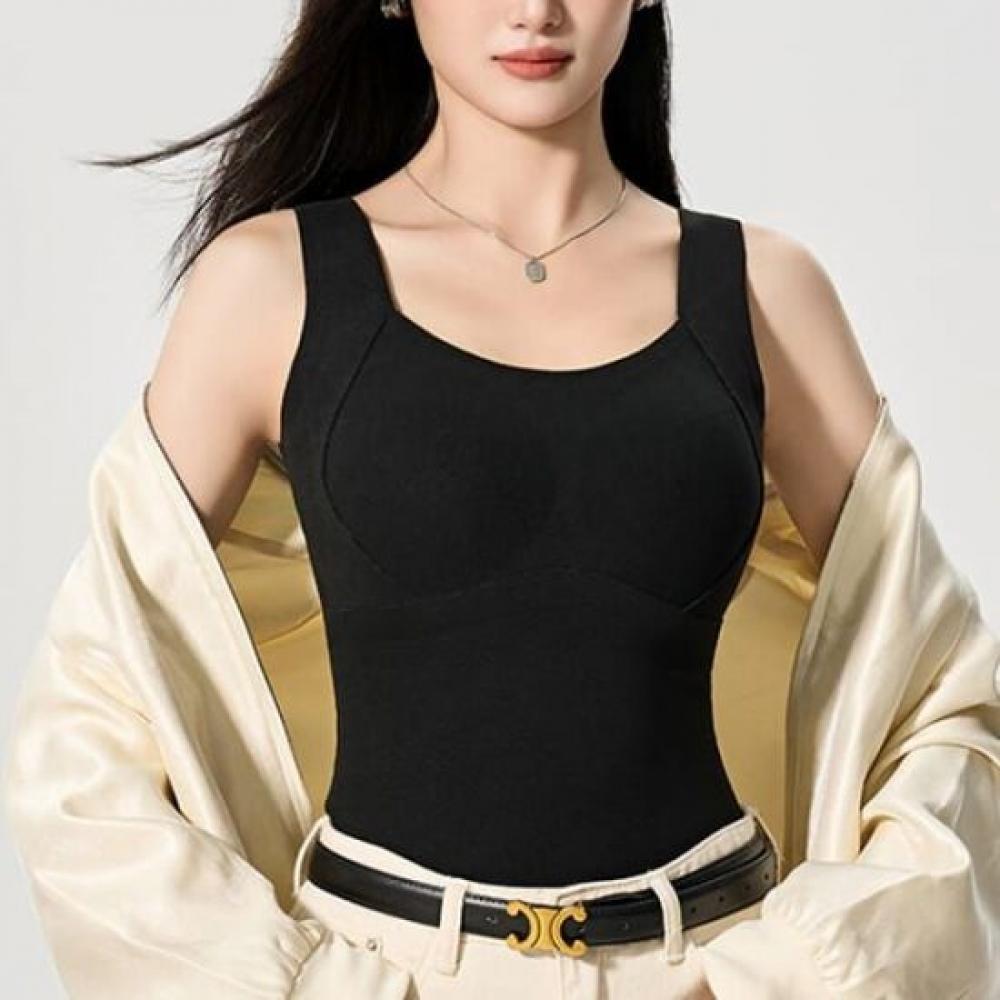 Navava Women Warm Inner Sleeveless Shirt With Built In Cap Nt3188
