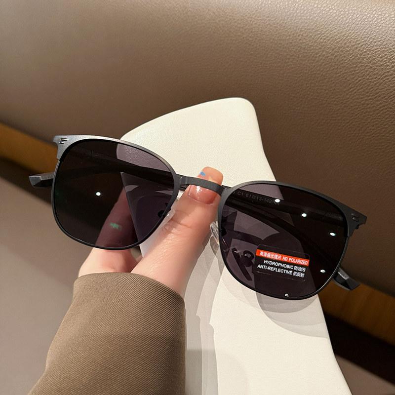 Men s sunglasses, driver driving fashionable large frame UV protection sunglasses C1