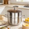 LIAN Double-Layer Stainless Steel Steamer Pot
