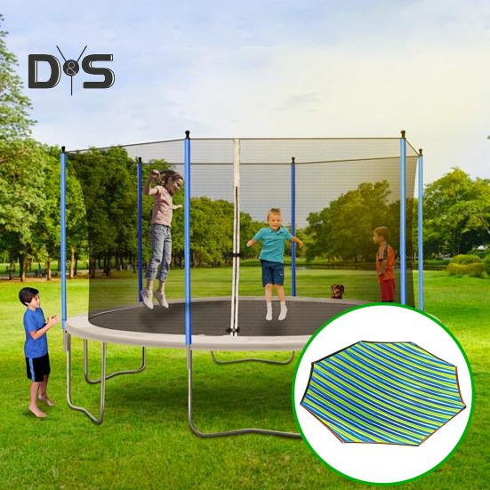 6/8/10/12/14/15/16 Fuß Trampolin-Sonnenschutzabdeckung, UV-beständig, wasserdicht, wetterbeständig, für den Außenbereich, 6–12 Stangen, Trampolin-Überdachung, Sonnenschutz