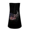 Women's Summer Sexy Strapless Off-Shoulder Elastic Band Design Independence Day Print Top