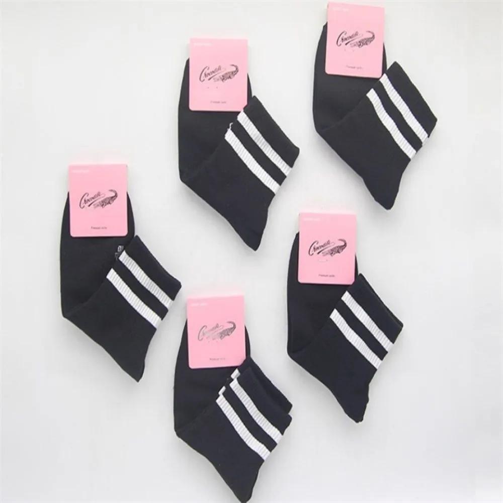 Everthams Crocodile Women s Mid-calf Socks Black 5P Daily Women s Summer Socks Dress Socks