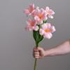 5 Pcs Real Touch Artificial Flower Faux Full Bloom PU Tulip Bouquet with Long Stem for Mother's Day Spring Wedding Centerpiece Floral Arrangement