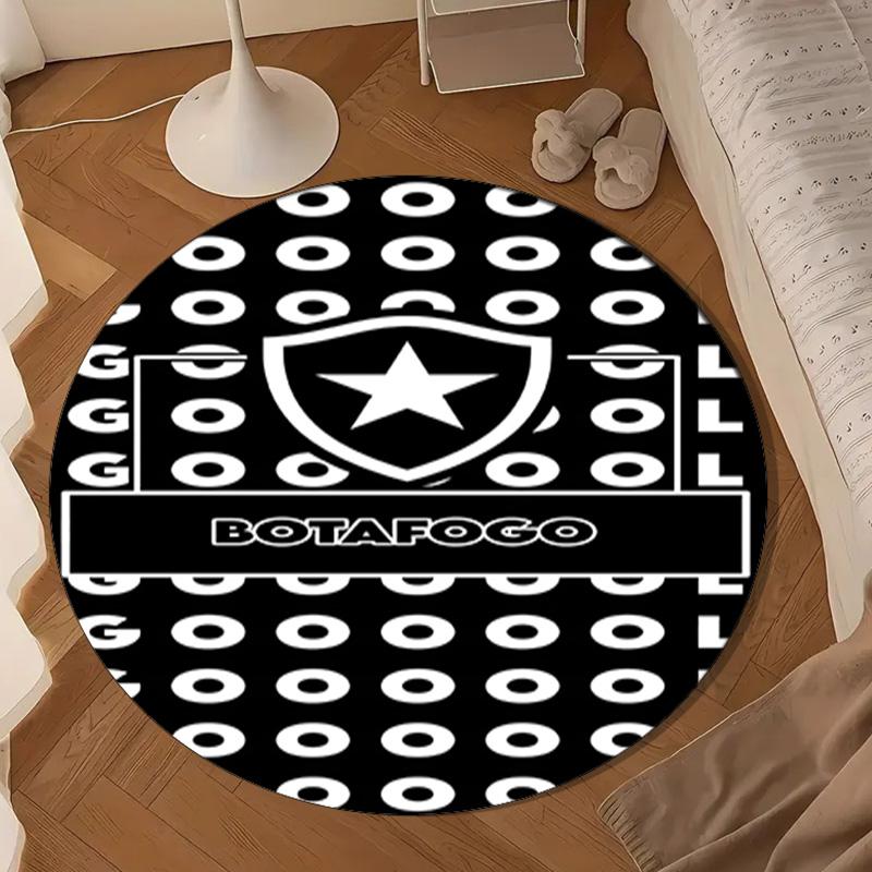1PC rug Botafogo Football Club Round mat Home Decor, Chair rug For livingroom,Bedroom, doormat home decor Birthday Gift Christmas Gifts