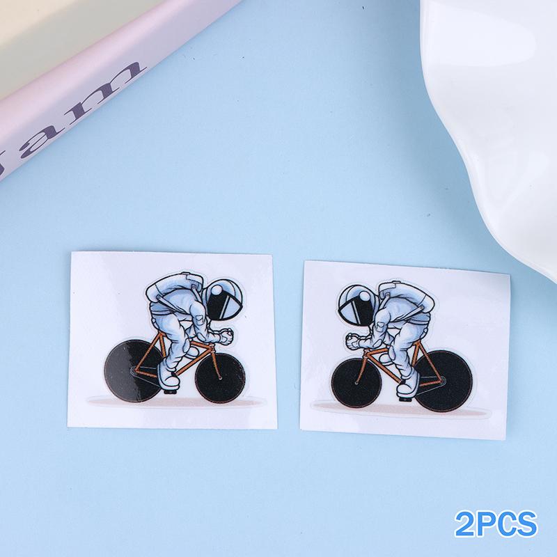 Astronaut Cycling Bicycle Stickers For Bicycle Frame Top Tube DIY Waterproof Cycling MTB Road Bikes Frames Decor