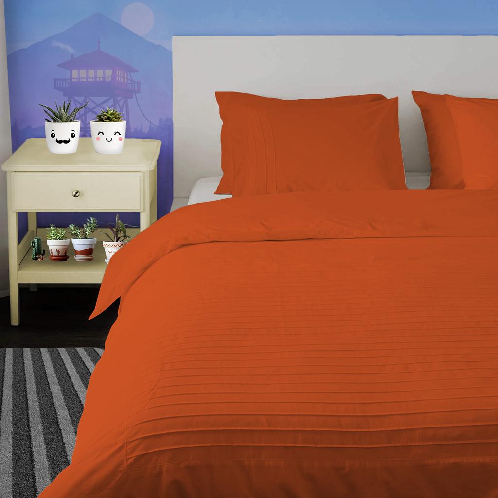 Moroccan Streak 3PC Duvet Cover Set in 100% Egyptian Cotton, 600TC - Multi Sizes & Colors