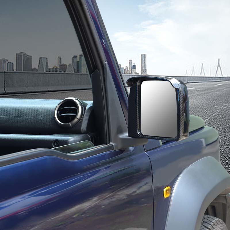 Car Rearview Mirror Rain Eyebrow Decorative Frame Cover For Suzuki Jimny 2019 Up Exterior Accessories, ABS Plastic