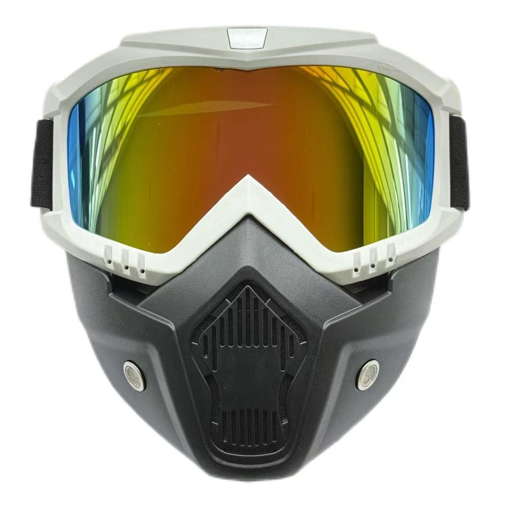 Retro Fashion Cycling Glasses: Windproof, Dustproof, Impact Resistant, Full Face Protection