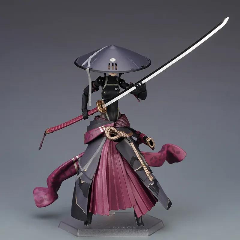Anime Figma 549 Ronin The Vagrant Samurai Action Figures Cute Mecha Musume Posable Display Desktop Ornament Toys Collectible