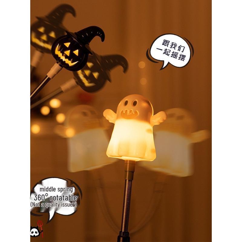 Halloween Pumpkin Lantern Hand-Crank Light-Up Stick for Kids - Festive Decoration and Gift