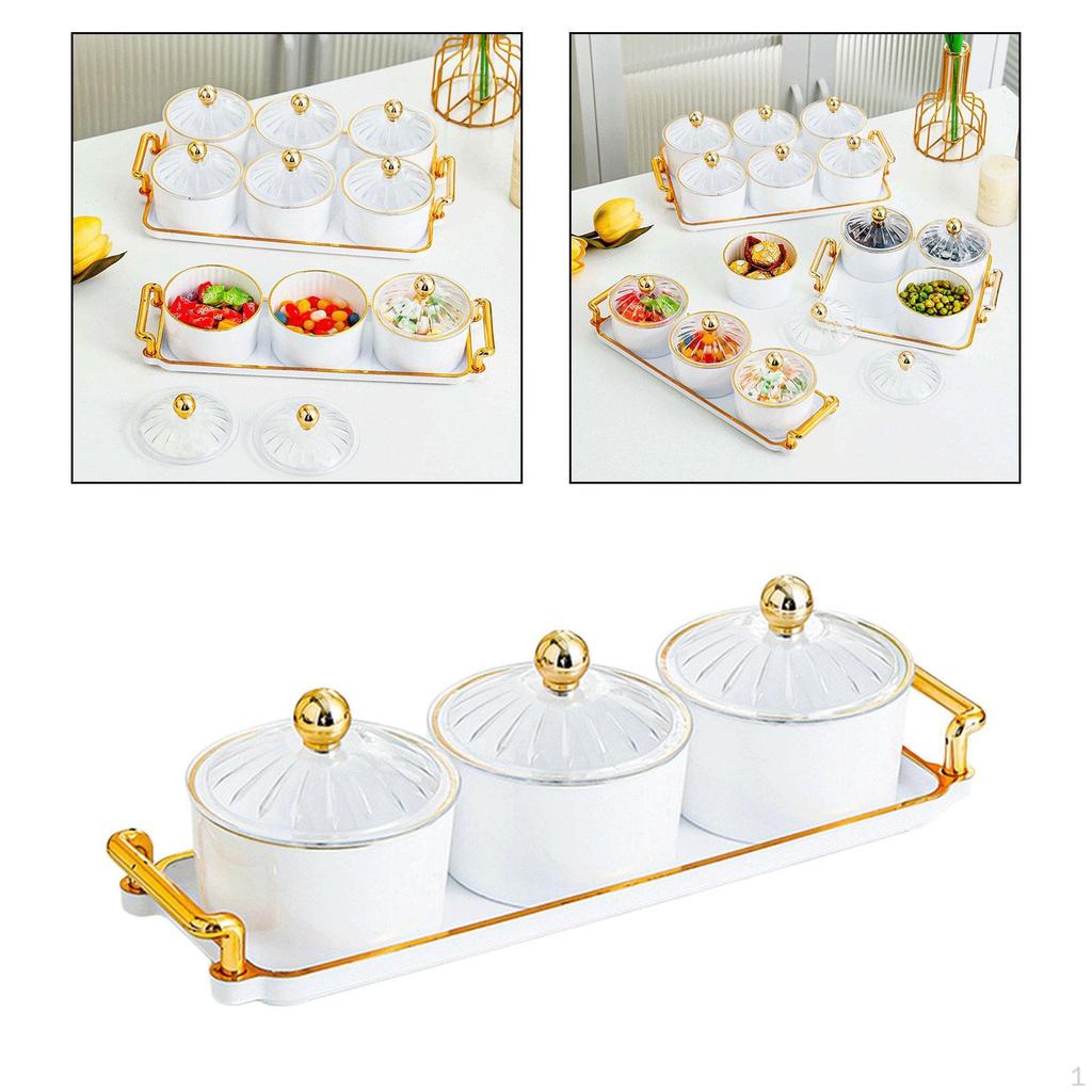 Fruit Dish, Refreshment Wallpaper with Lid, Removable, Container, Service Bowl