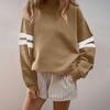 Ladies' Fashionable Solid Color Long Sleeved Sweatshirt