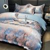 European Cotton Sateen Jacquard 4-Piece Skin-Friendly Bedding Set