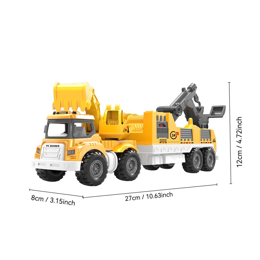 Toy Truck Construction Vehicle Model Inertial Push and Pull Suitable for Sand Play and Outdoors Creative Gift
