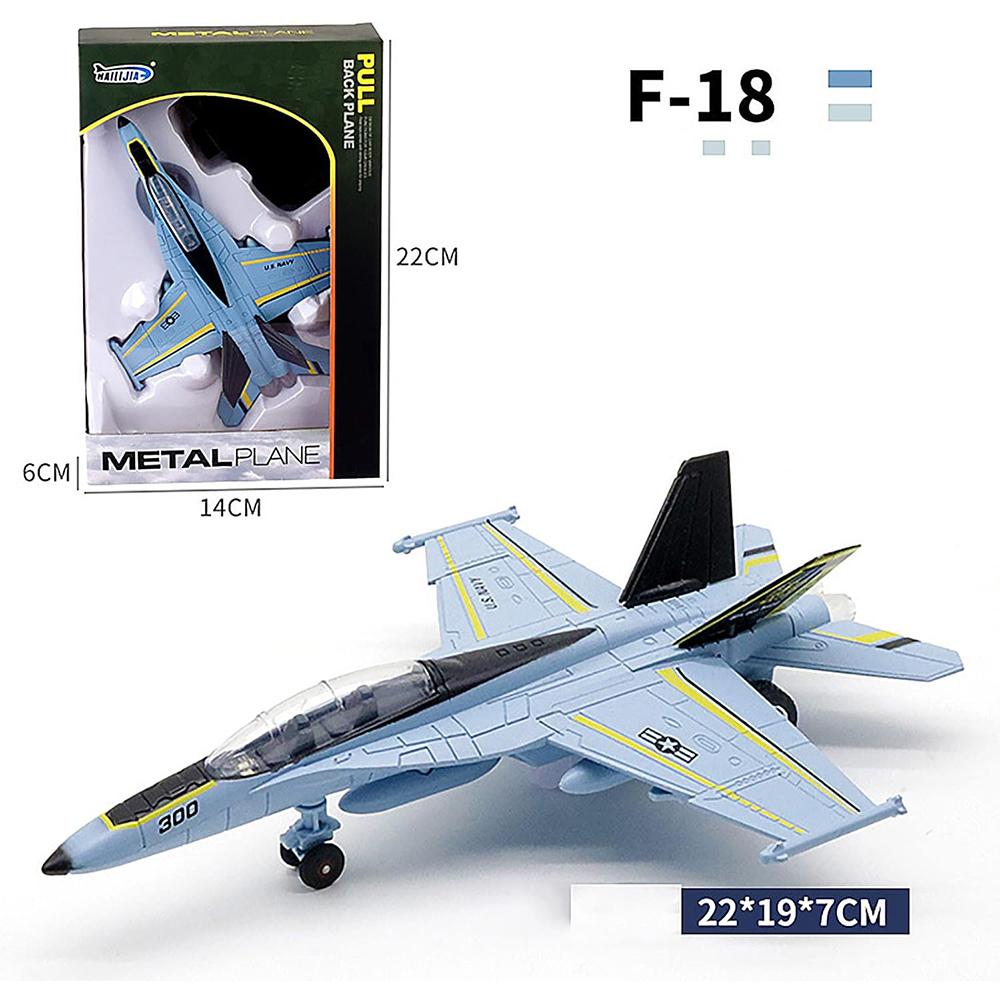 

Армейская военная модель истребителя F18, модель самолета, коллекционные предметы, домашний декор, украшение для рабочего стола с базовой моделью самолета для ТВ-кабинета, домашнего кафе, офиса Size:19*16.5*15cm небесно-голубой