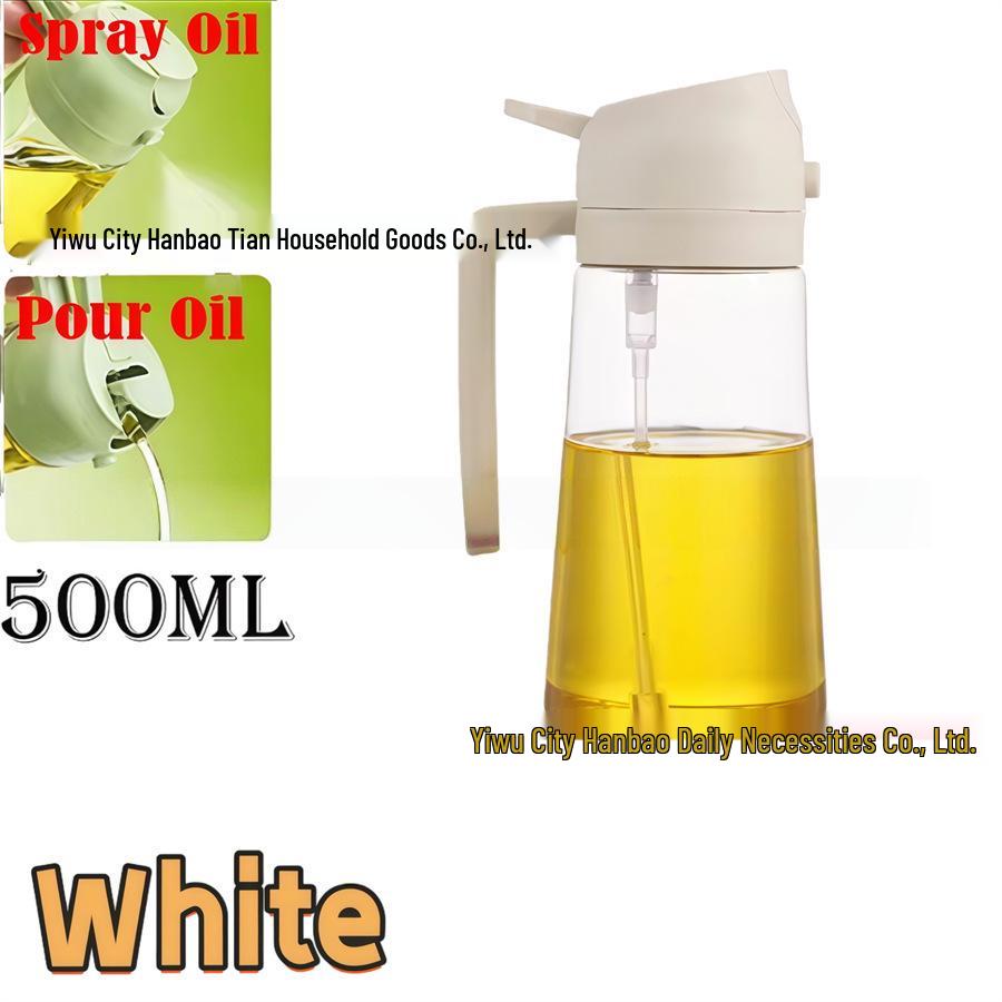 Dual-Use Kitchen Sprayer: Integrated Oil Spray & Pour Bottle