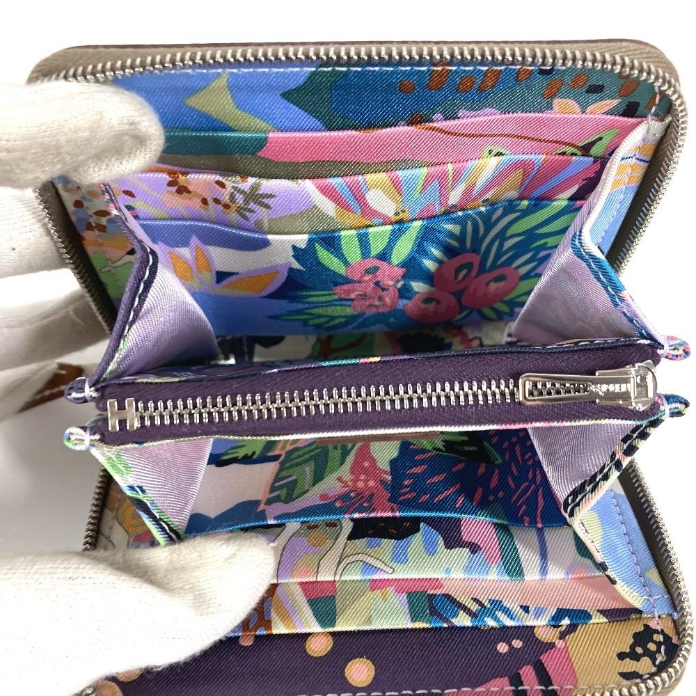 HERMES Azap CompactSilk-In Wallet Coin Compartment Zip Around coin purse Unused