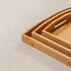 Nordic-Style Rectangular Bamboo Tray for Tea Cups