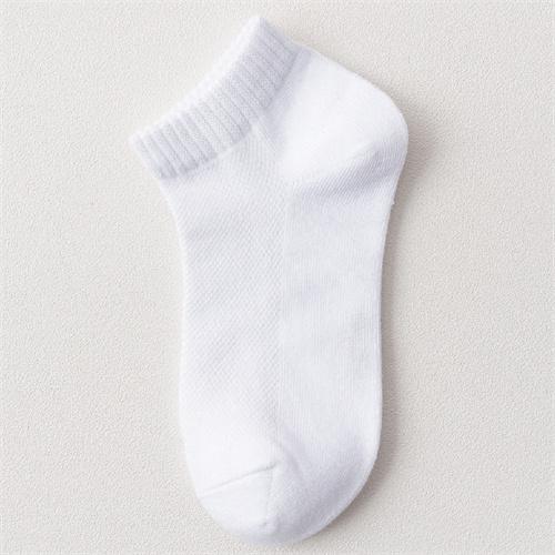 

Носки для новорожденных девочек и мальчиков, сетчатые детские хлопковые носки для лета, повседневные студенческие однотонные носки 3-5Y(S) белый