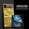 Seaside Sharks Pattern Hard PC Phone Case For Samsung Galaxy Z Flip 7 6 5 4 Black Cover For Galaxy Z Flip 3 Foldable Shell Capas