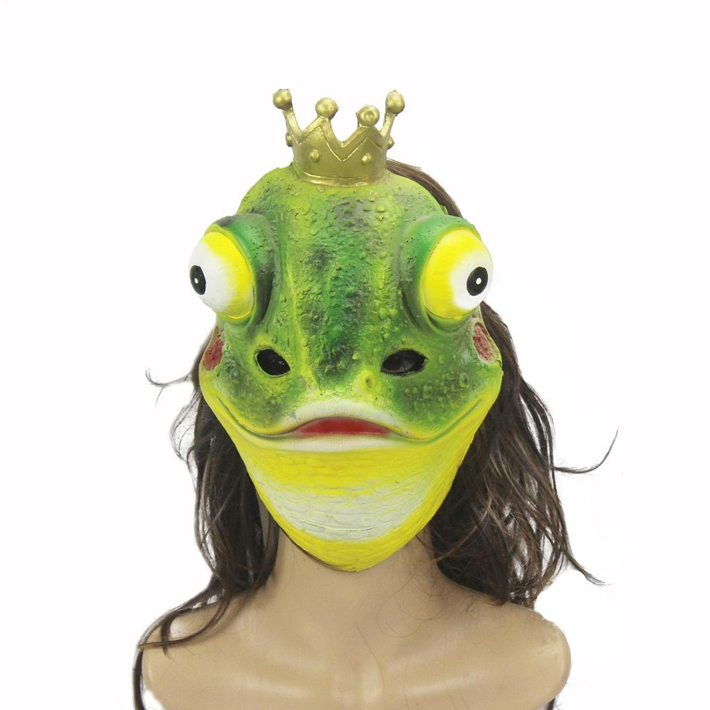 Frog Cosplay Masque Halloween Masque Costume Accessory Frog Cosplay Props for Theme Photography Stage Performance Carnival Party
