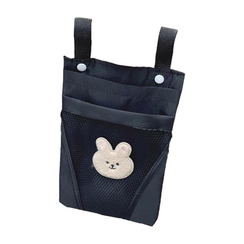 Kids Scooter Hanging Bag Cartoon Animal Pattern Large Capacity Organiser with Large Pocket for Bicycles Strollers