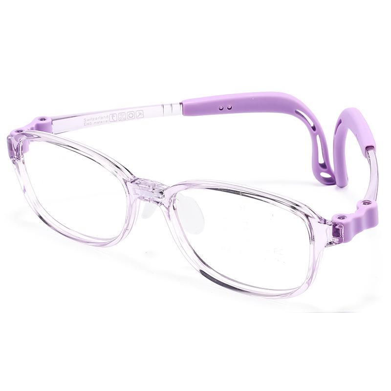 Ultralight Myopia Glasses for Teens - Screwless TR Frame, Safe Sports Design T048ET