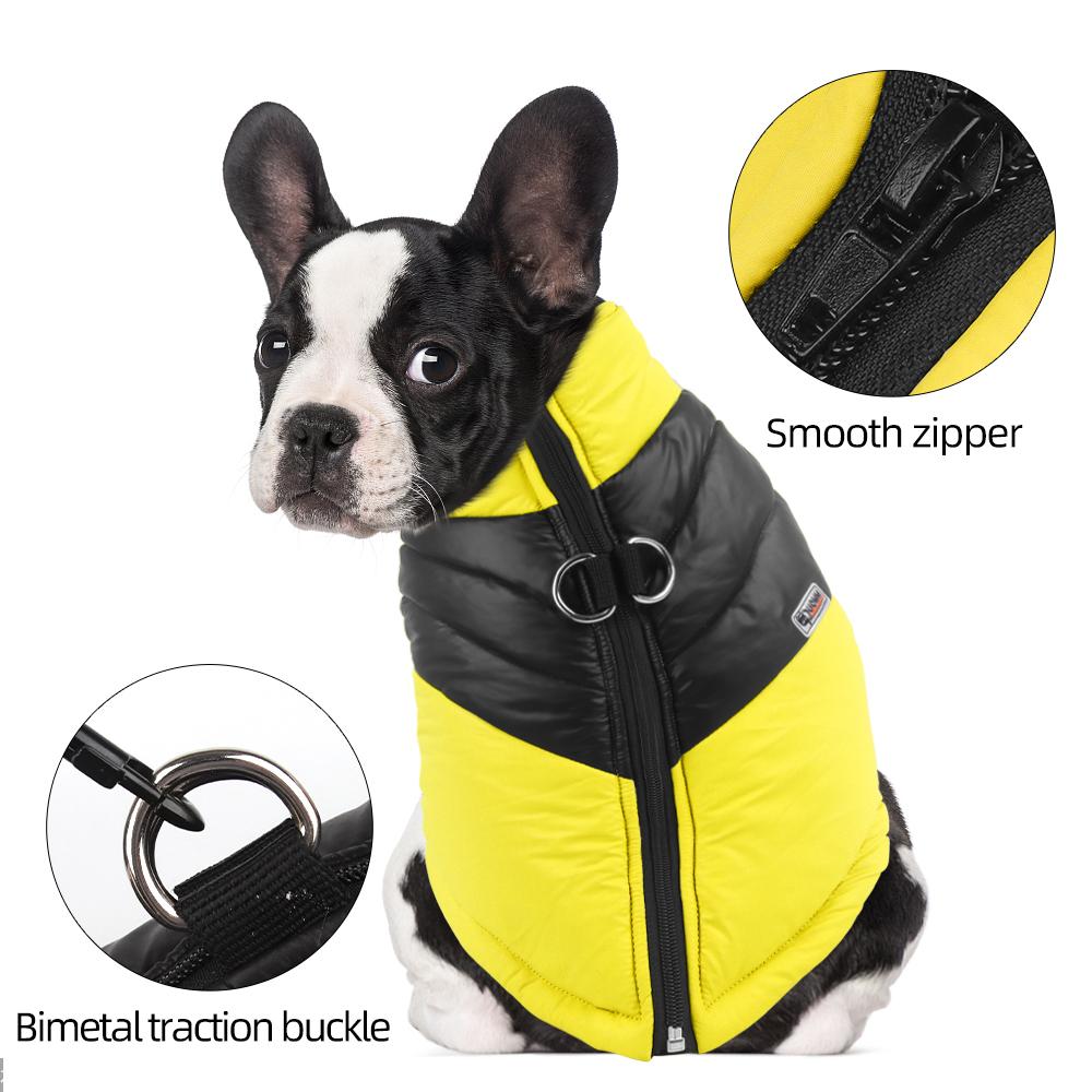Wasserdichte Winterhundekleidung, warme Haustier-Baumwolljacke, Weste für kleine große Hunde, Welpen, französische Bulldogge, Mantel, Chihuahua, York-Kostüm