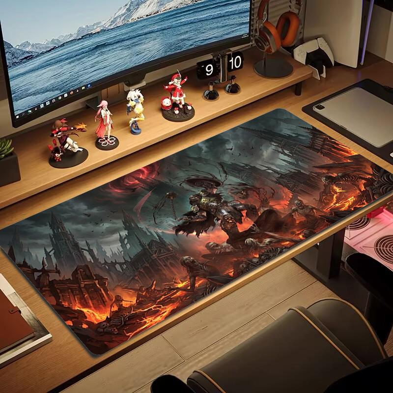 Podkładka pod mysz Doom Duża Podkładka na stół do gier Antypoślizgowa Podkładka pod laptopa Tablet Duża podkładka pod mysz XXL Mata do gry na Mini PC Z blokowaną krawędzią_xia