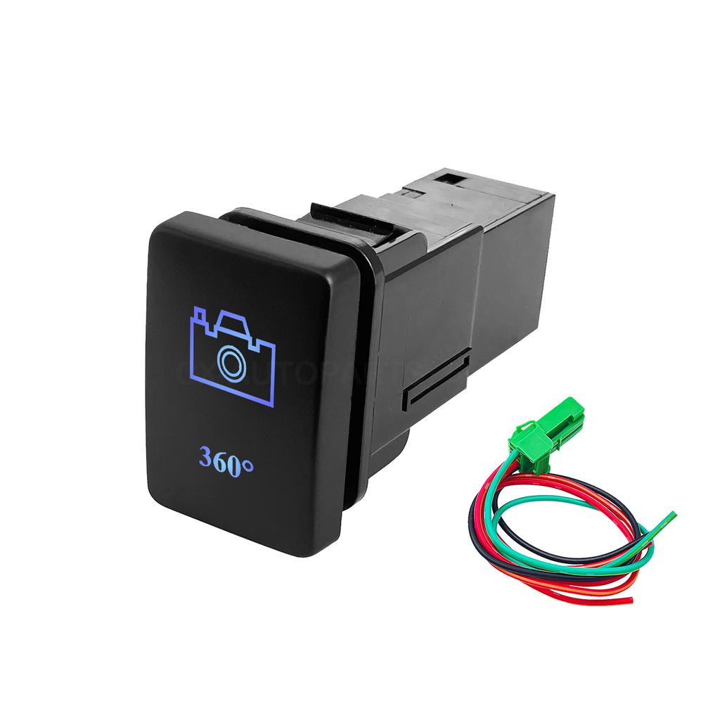 Led Fog Lights Push Switch Beacon On Off / Horn Momentary Button For Toyota PRADO Camry Altis Corolla RAV4 4Runner Highlande