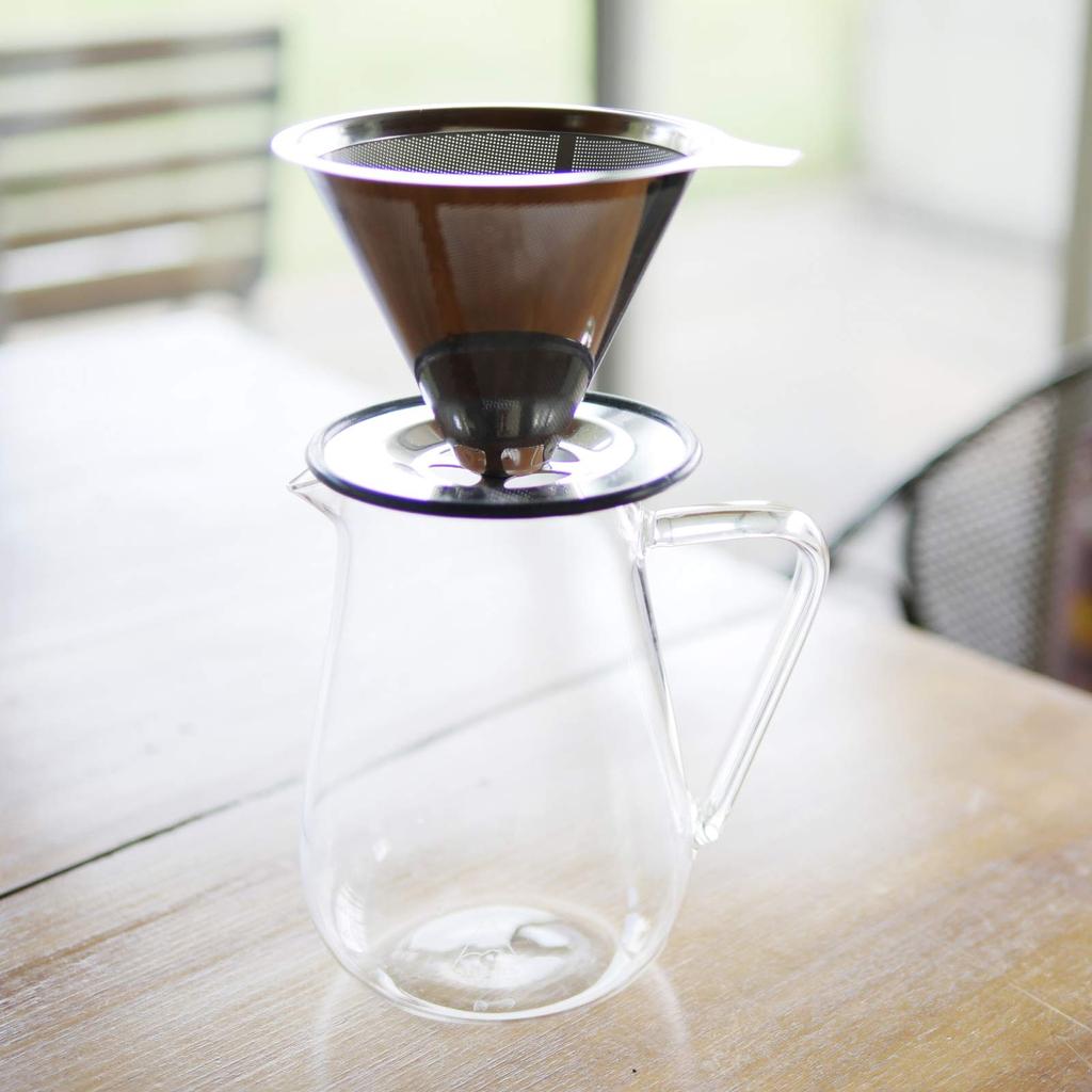 Takara Trading Takara Trading Shasta Shasta Stainless Steel Dripper TWS-C-018 H8.5cm X W11.5cm X D13cm