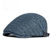 Breathable Straw Flat Cap for Men Women Summer Outdoor Mesh Ivy Cap Retro British Style Cabbie Hat Adjustable Woven Gatsby Cap