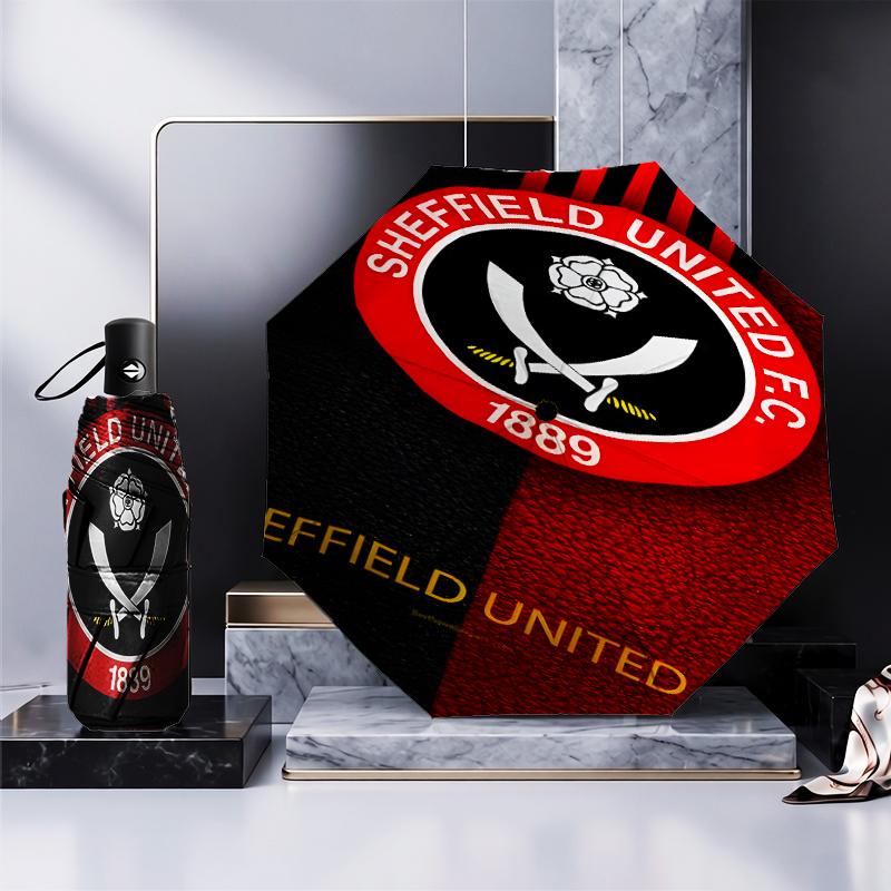 Global Football Club Sheff Umbrella 8-Frame for Travel, Camping, Casual Lightweight Portable Umbrella, Essential for Every Family Holidays Gift