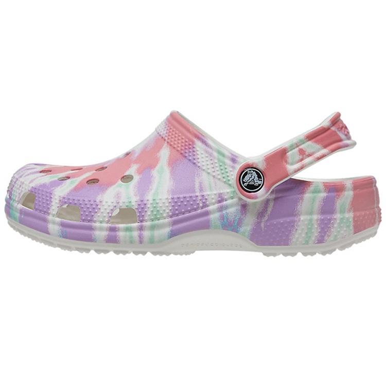 Crocs Classic clog Pattern Crocs Flat Heel Sports Colorful Blue Sandals Men s 205453-6SN EU 39-40