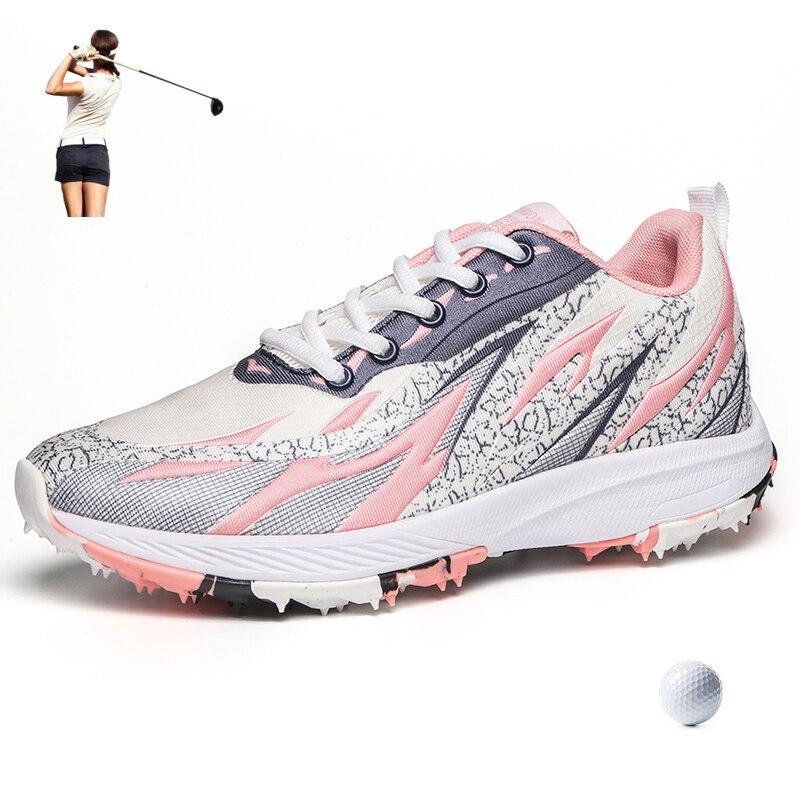 Autumn New Golf Shoes For Women Comfortable Golf Sneakres Girls Turf Outdoor Walking Shoes For Golfers Athletic Sneakers