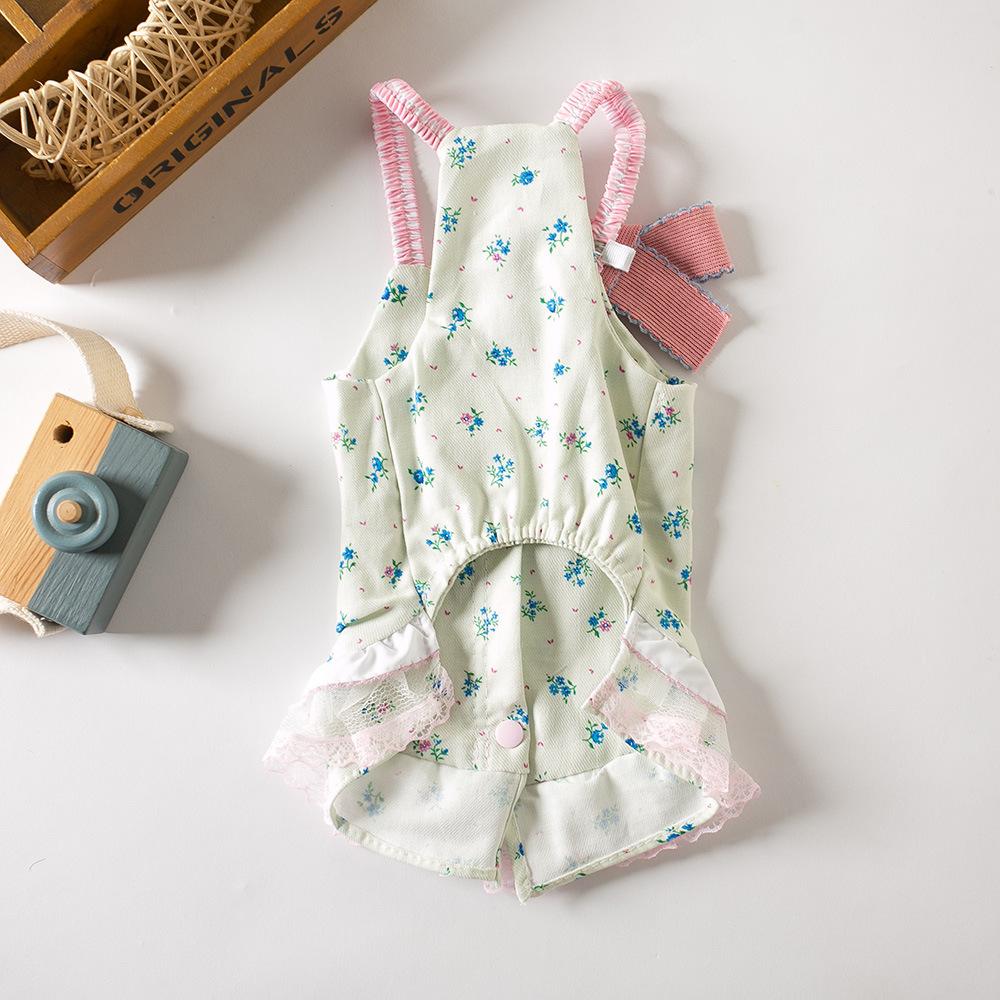 Pet Clothing Spring/Summer New Dog Lace Sling Summer Princess Dress Teddy Bears Dog Cat Home Clothes Puppy Clothes