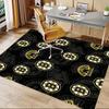 1PC Boston Bruins Non-Slip Floor Carpet Compatible for Office&Living Room&Bedroom&Dining Room - Flat - Weave Machine-S0399
