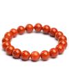 Hongchu Natural Southern Red Agate Scattered Beads Round Beads Persimmon Red Agate Bracelet